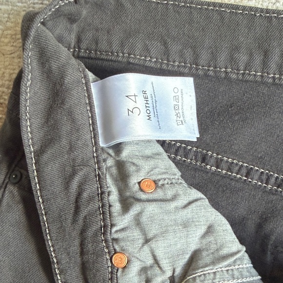 MOTHER Charcoal Denim Pants - Picture 3 of 5